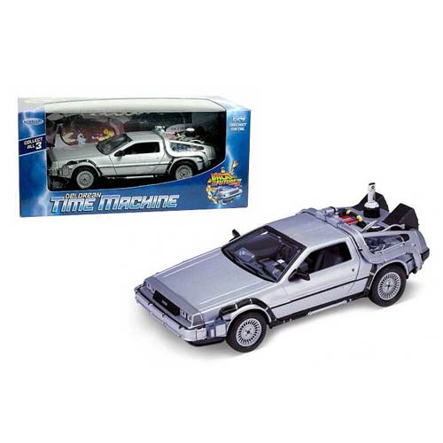 Back to the Future 2 DeLorean 1981 Time Machine Die-Cast Metal 1:24 Scale Vehicle
